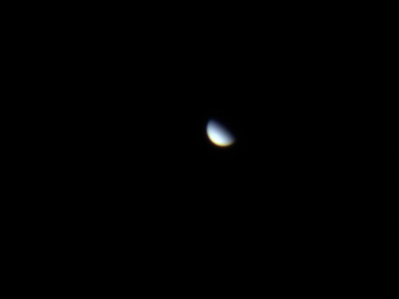 Venus in the morning sky.